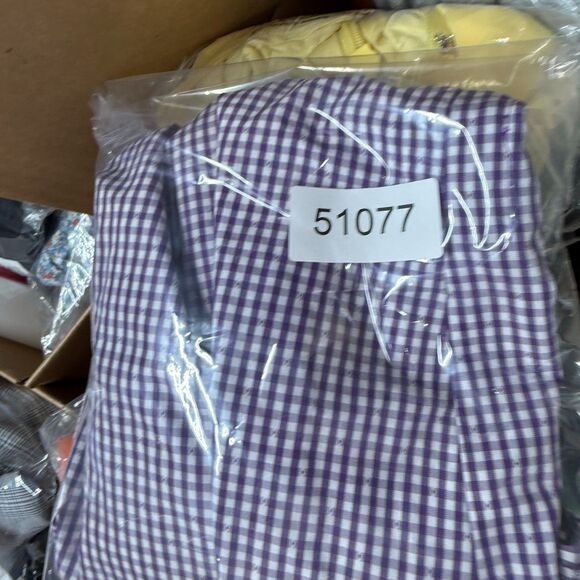 Unbranded Shirt Women M Medium Blue Plaid Button Up Collared Sleeveless Casual - Picture 5 of 5